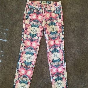 Tie Dye Hudson Skinny Jeans